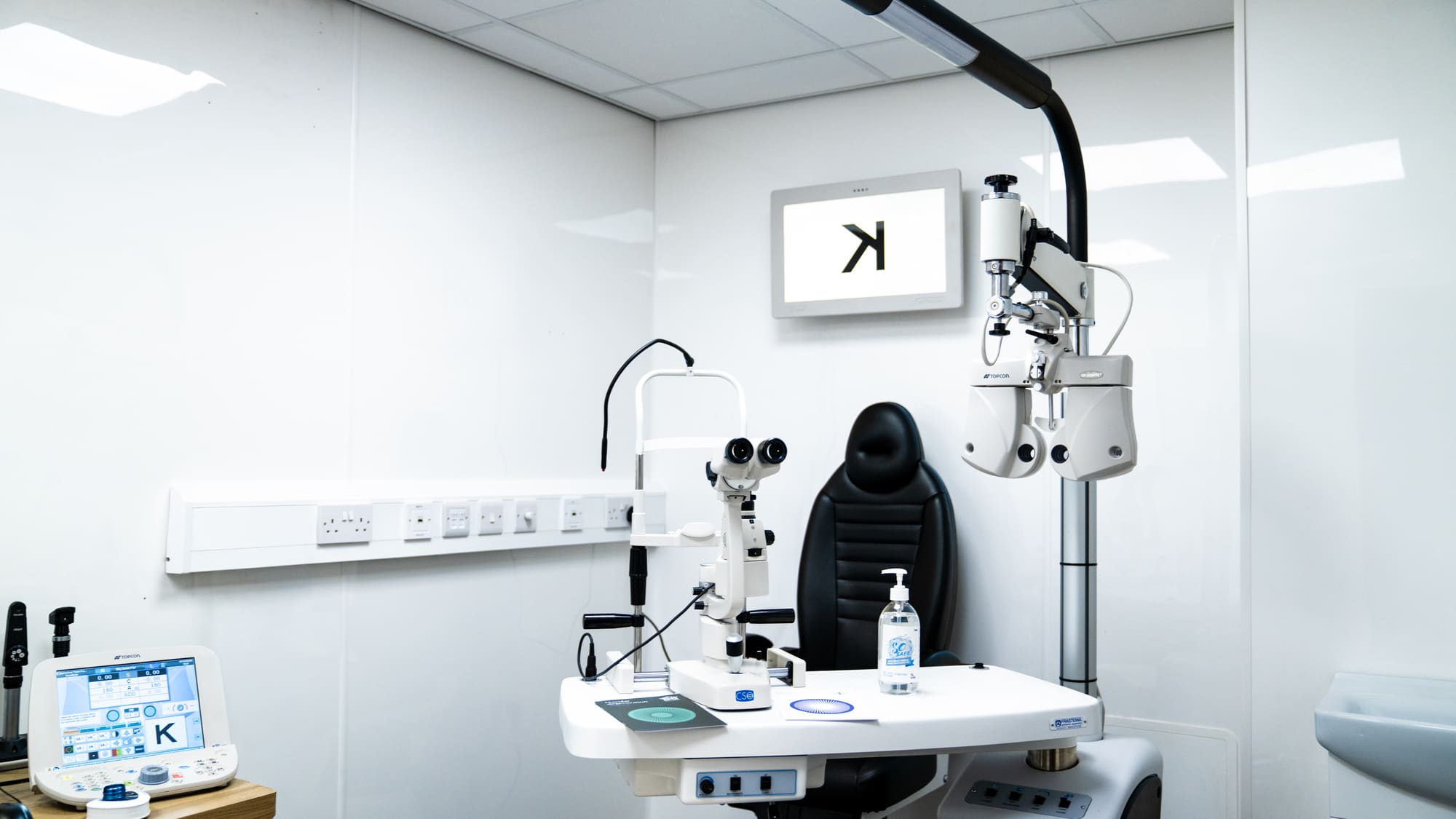 The Peek And Co. eye examination room